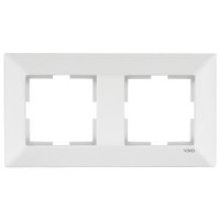 Рамка 2-я вертикальная белая Meridian Vi-KO