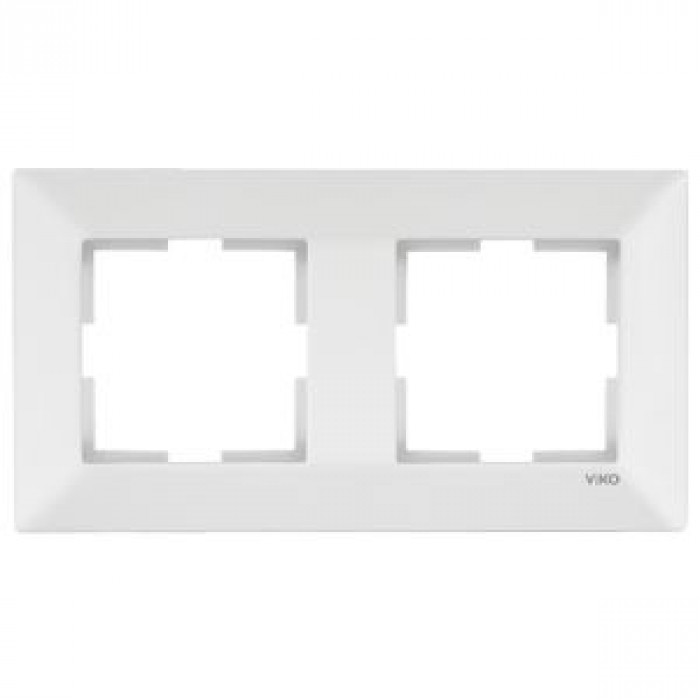 Рамка 2-я вертикальная белая Meridian Vi-KO