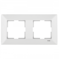 Рамка 2-я горизонтальная белая Meridian Vi-KO