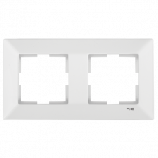 Рамка 2-я горизонтальная белая Meridian Vi-KO