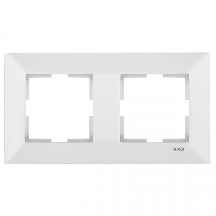 Рамка 2-я горизонтальная белая Meridian Vi-KO