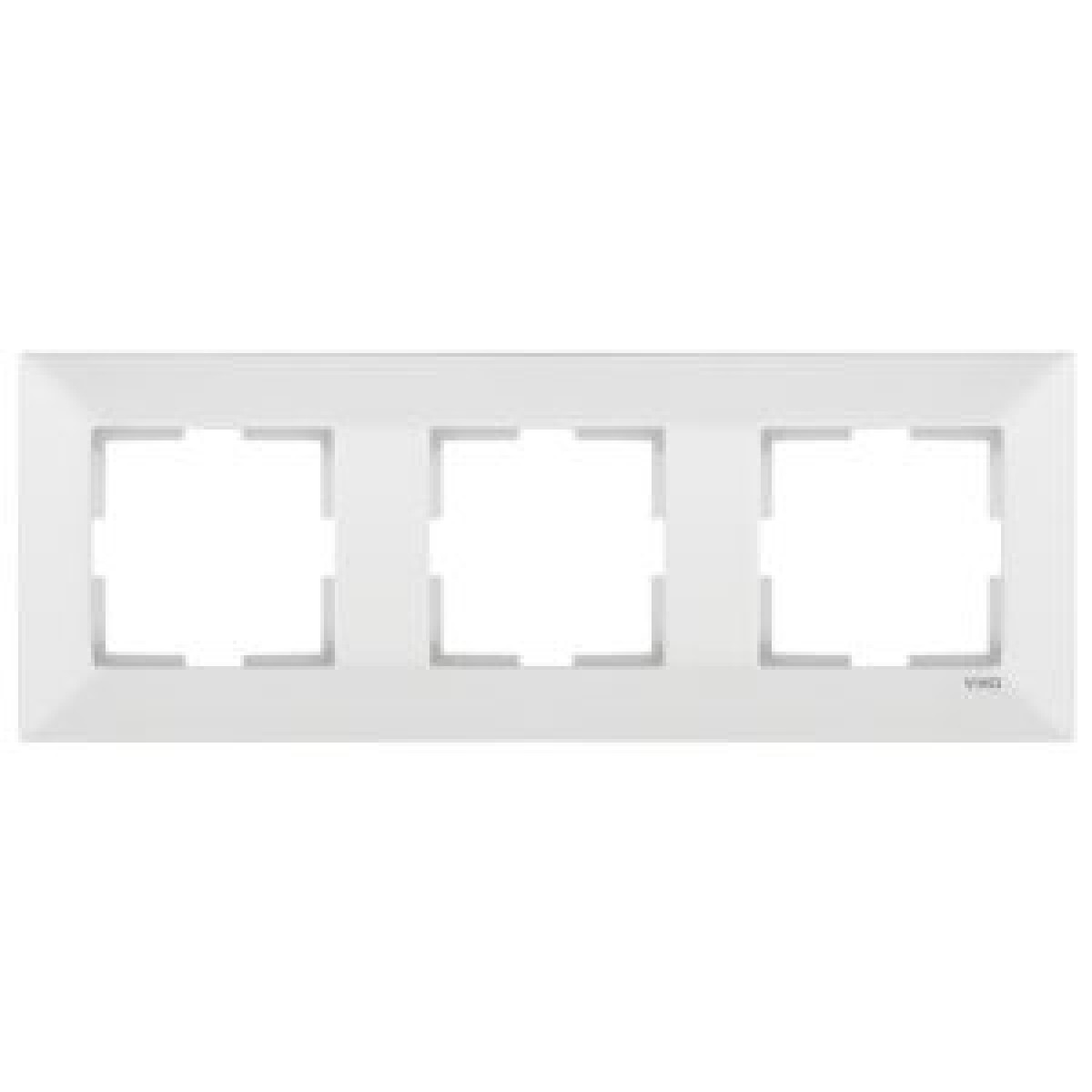 Рамка 3-а вертикальна біла Meridian Vi-KO