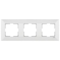Рамка 3-я вертикальная белая Meridian Vi-KO