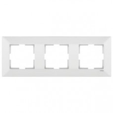 Рамка 3-я вертикальная белая Meridian Vi-KO