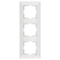 Рамка 3-я горизонтальная белая Meridian Vi-KO