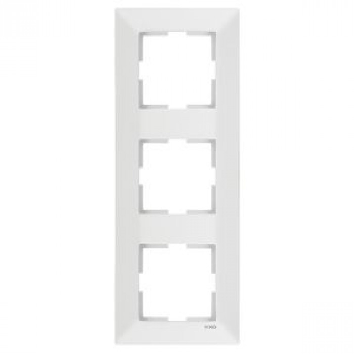 Рамка 3-я горизонтальная белая Meridian Vi-KO