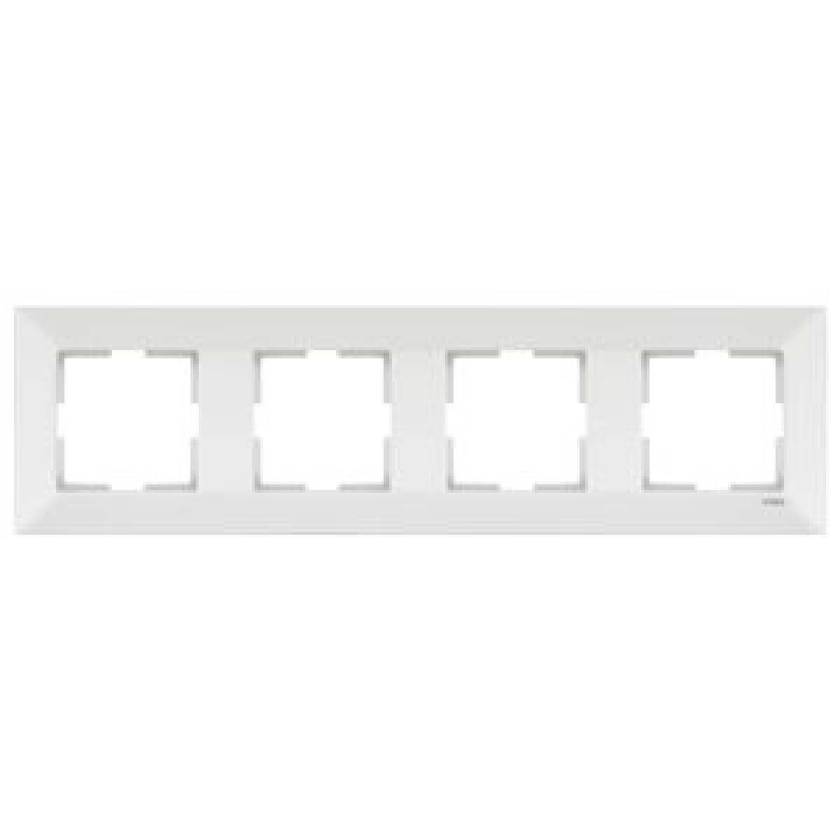 Рамка 4-а вертикальна біла Meridian Vi-KO