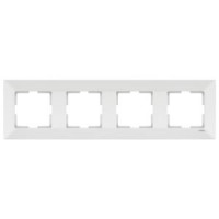 Рамка 4-я вертикальная белая Meridian Vi-KO