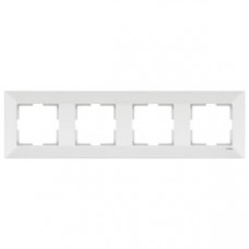 Рамка 4-я вертикальная белая Meridian Vi-KO