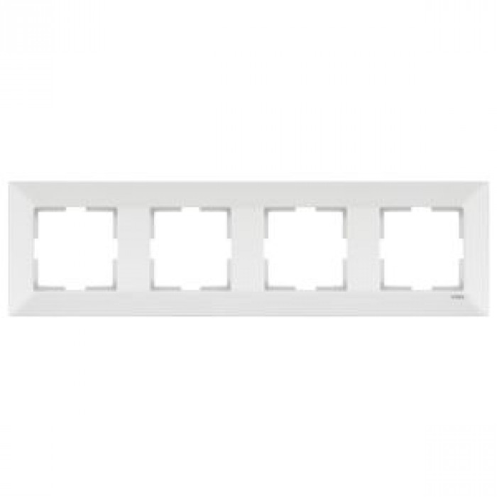 Рамка 4-я вертикальная белая Meridian Vi-KO