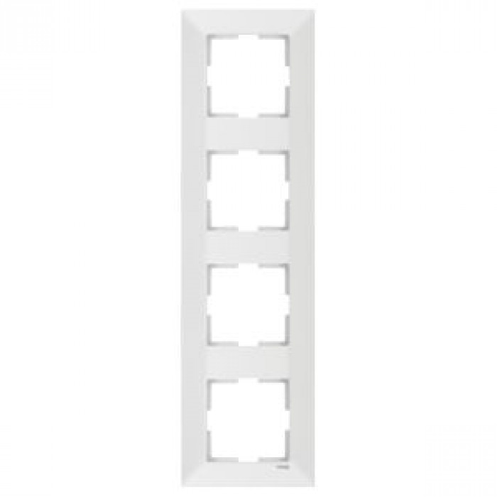 Рамка 4-я горизонтальная белая Meridian Vi-KO