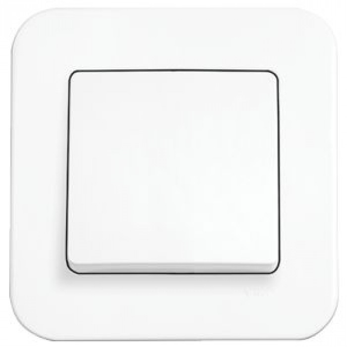 Выключатель одинарный Rollina Белый