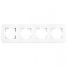 Рамка 4-я горизонтальная Rollina Белая