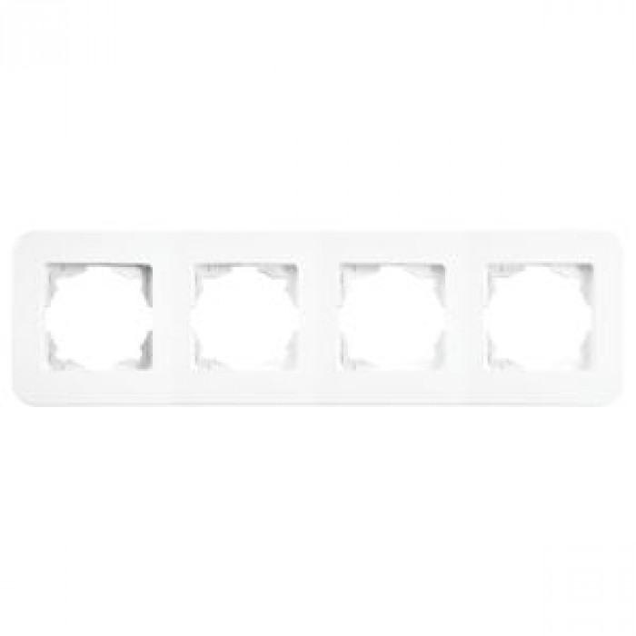Рамка 4-я горизонтальная Rollina Белая
