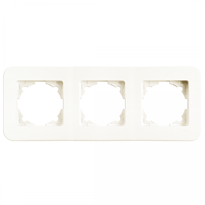 Рамка 3-я горизонтальная Rollina Крем