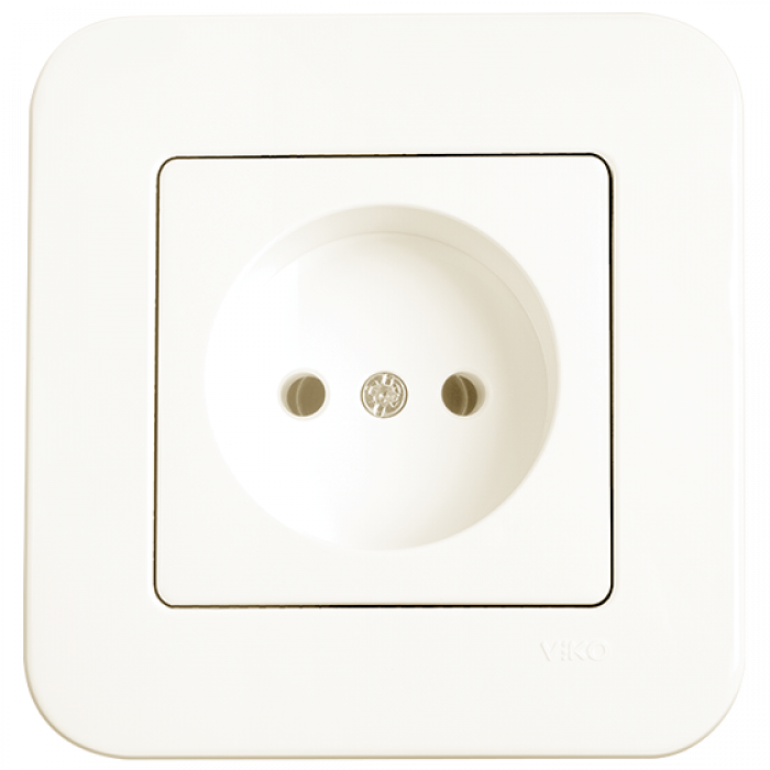 Розетка одинарная Rollina Крем