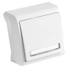 Кнопка звонка белая Vera Vi-KO