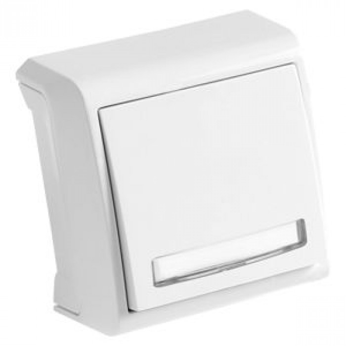 Кнопка звонка белая Vera Vi-KO