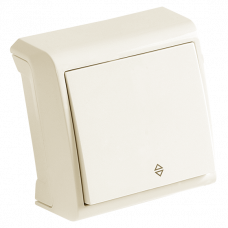 Выключатель проходной кремовый Vera Vi-KO