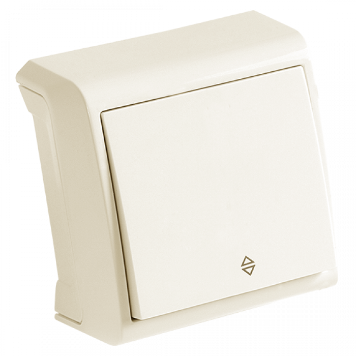 Выключатель проходной кремовый Vera Vi-KO