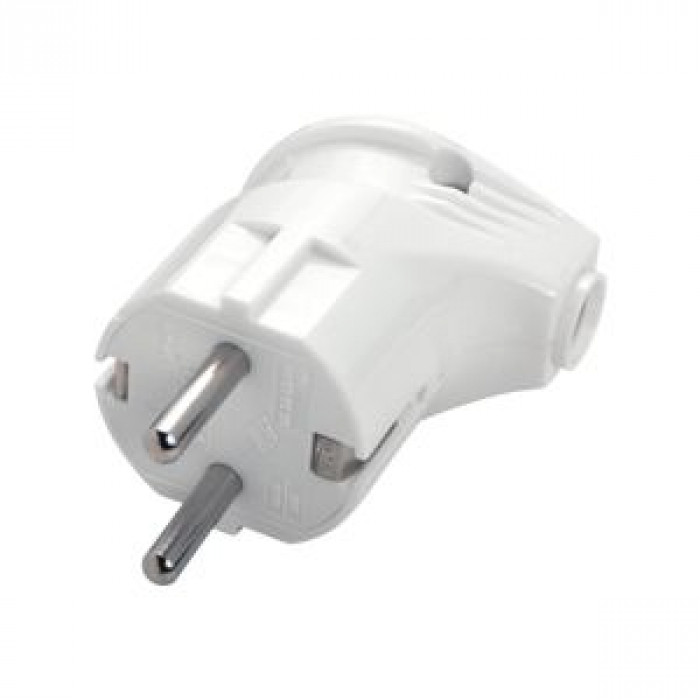 Вилка с боковым входом белая/черная