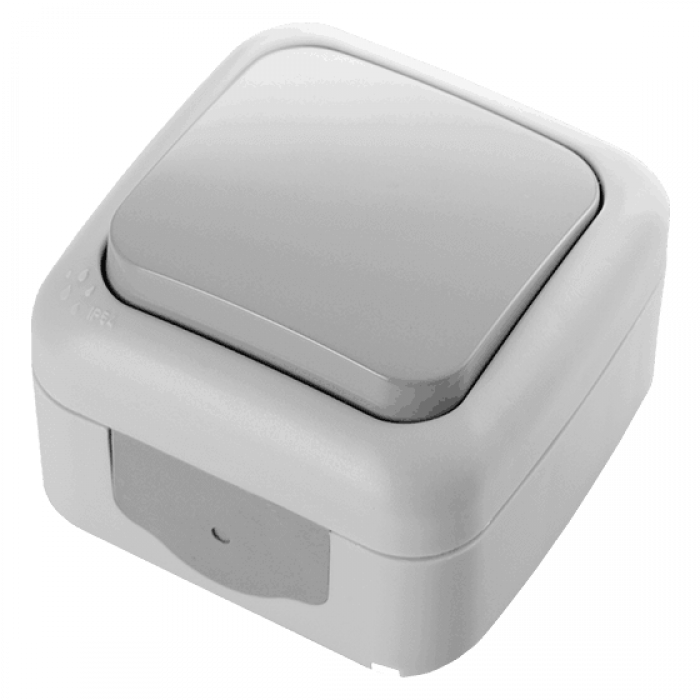 Выключатель влагозащищенный белый Palmiye Vi-KO