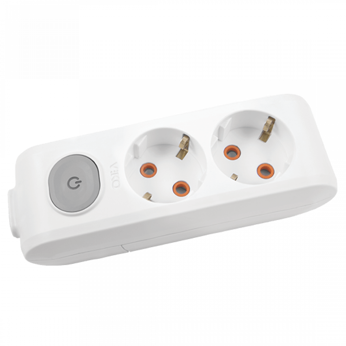 Колодка 2-а із заземленням та вимикачем