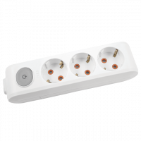 Колодка 3-я із заземленням та вимикачем