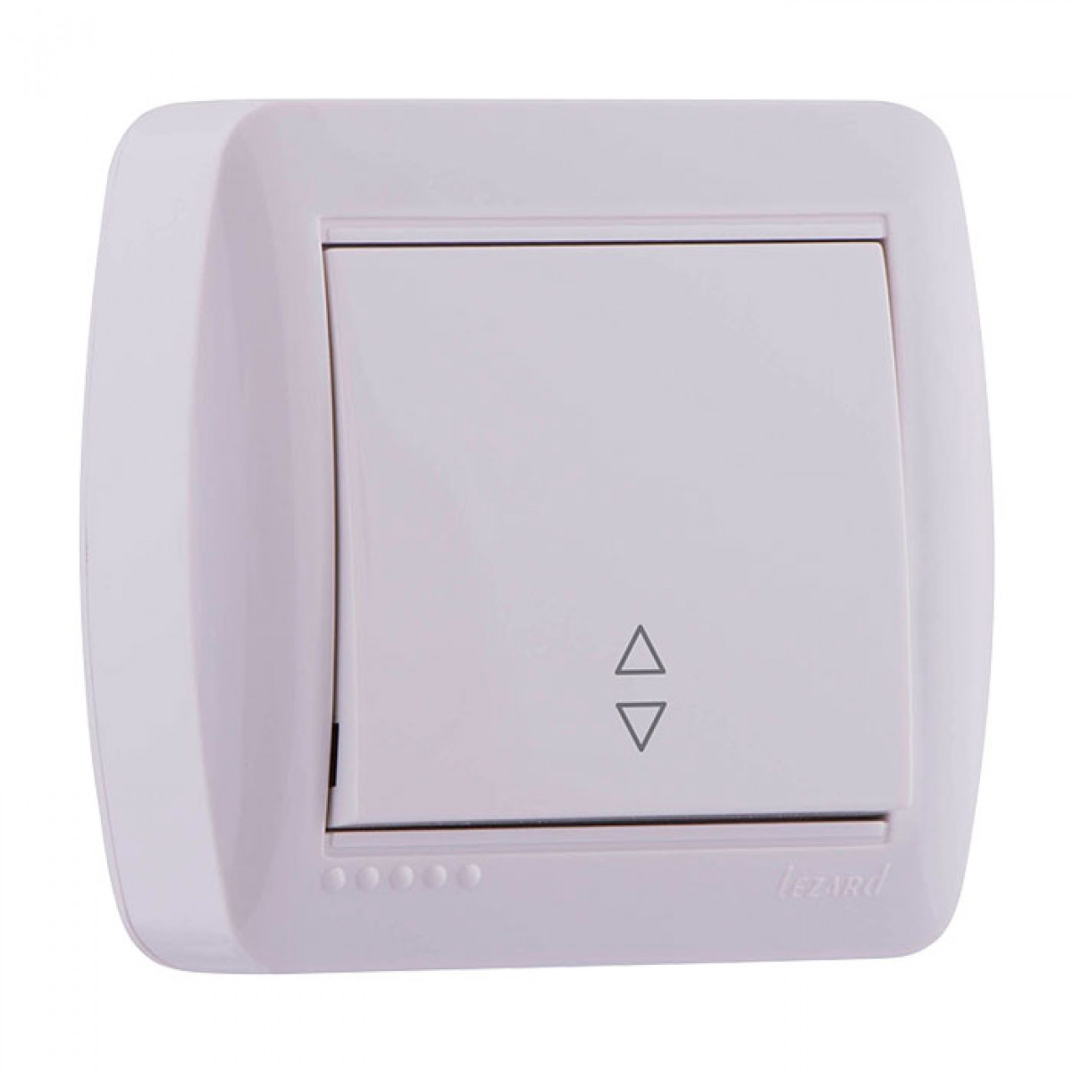 Вимикач прохідний білий Demet Lezard