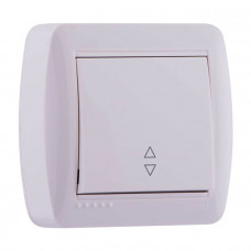 Выключатель проходной белый Demet Lezard