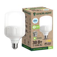 Лампа светодиодная HPL 38Вт Е27 6500К ENERLIGHT