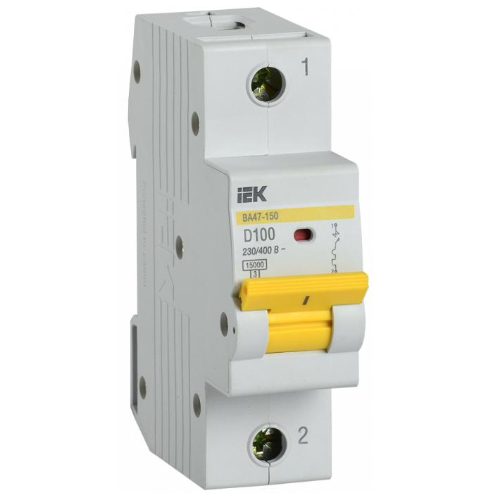 Авт. выкл. ВА47-150 1Р 100А 15кА х-ка D (MVA50-1-100-D) ІЕК
