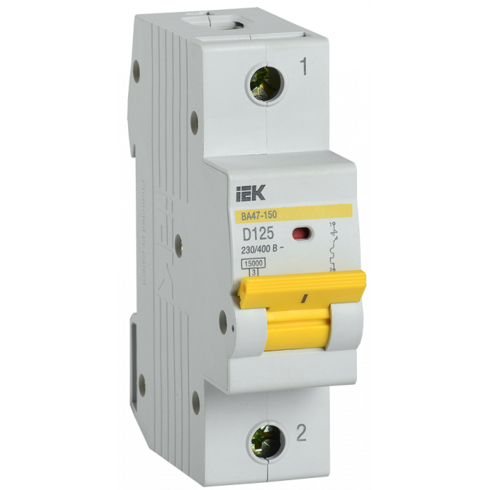 Авт. выкл. ВА47-150 1Р 125А 15кА х-ка D (MVA50-1-125-D) ІЕК