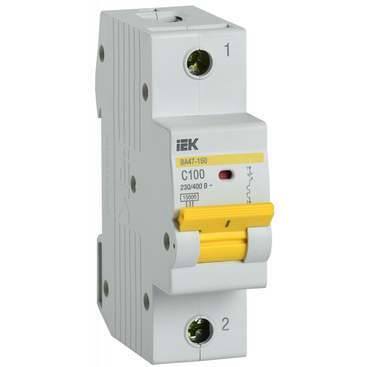 Автоматичний вимикач ВА47-150 1Р 100А 15кА х-ка C IEK