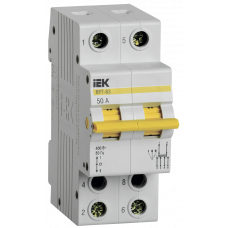 Выключатель-разъединитель трехпозиционный ВРТ-63 2Р 50А (MPR10-2-050) ІЕК