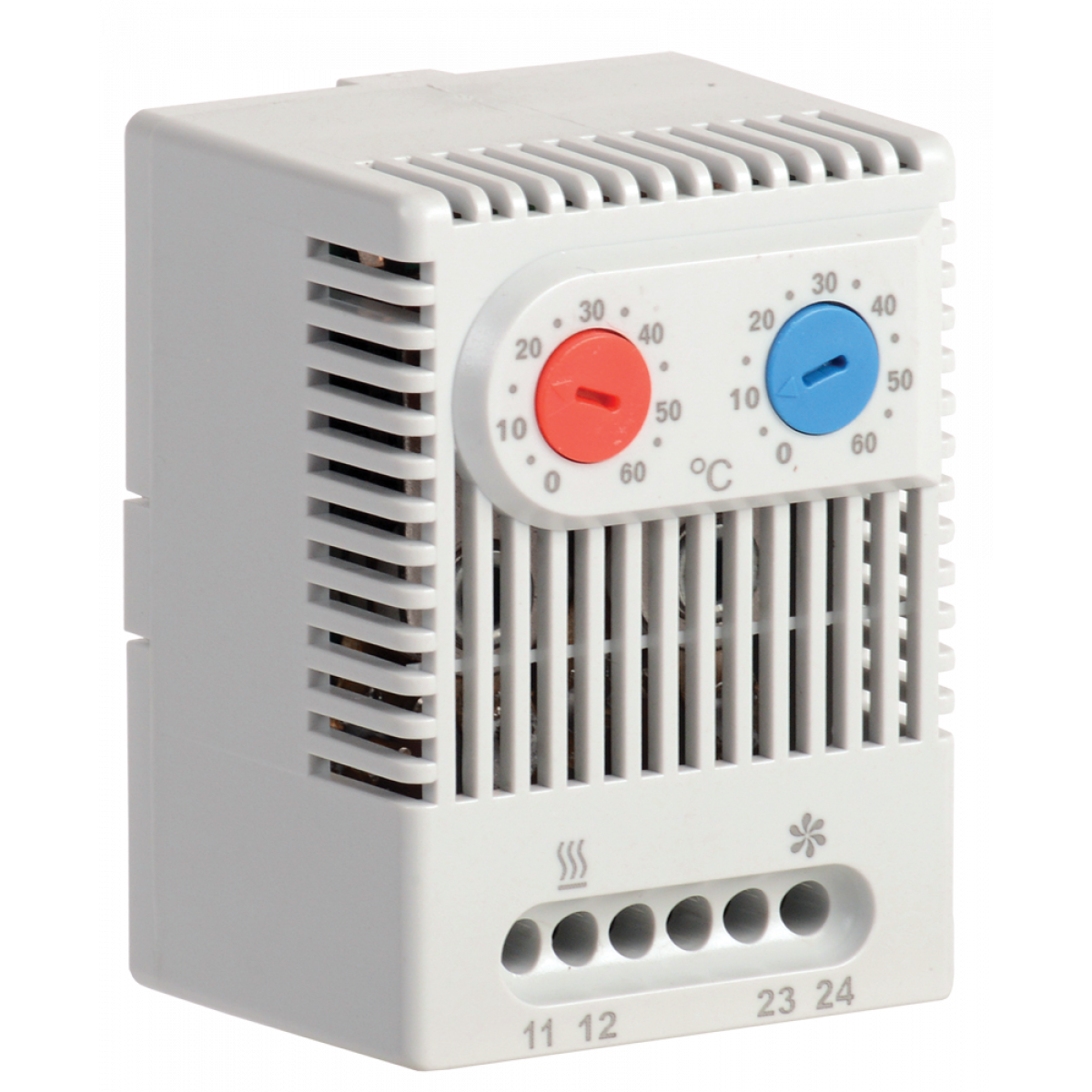 Термостат двоканальний від 0 до +60°C NO+NC IEK