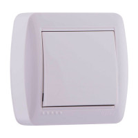 Выключатель белый Demet Lezard