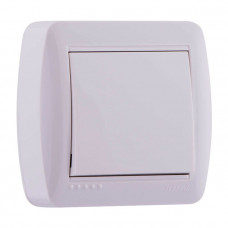 Выключатель белый Demet Lezard