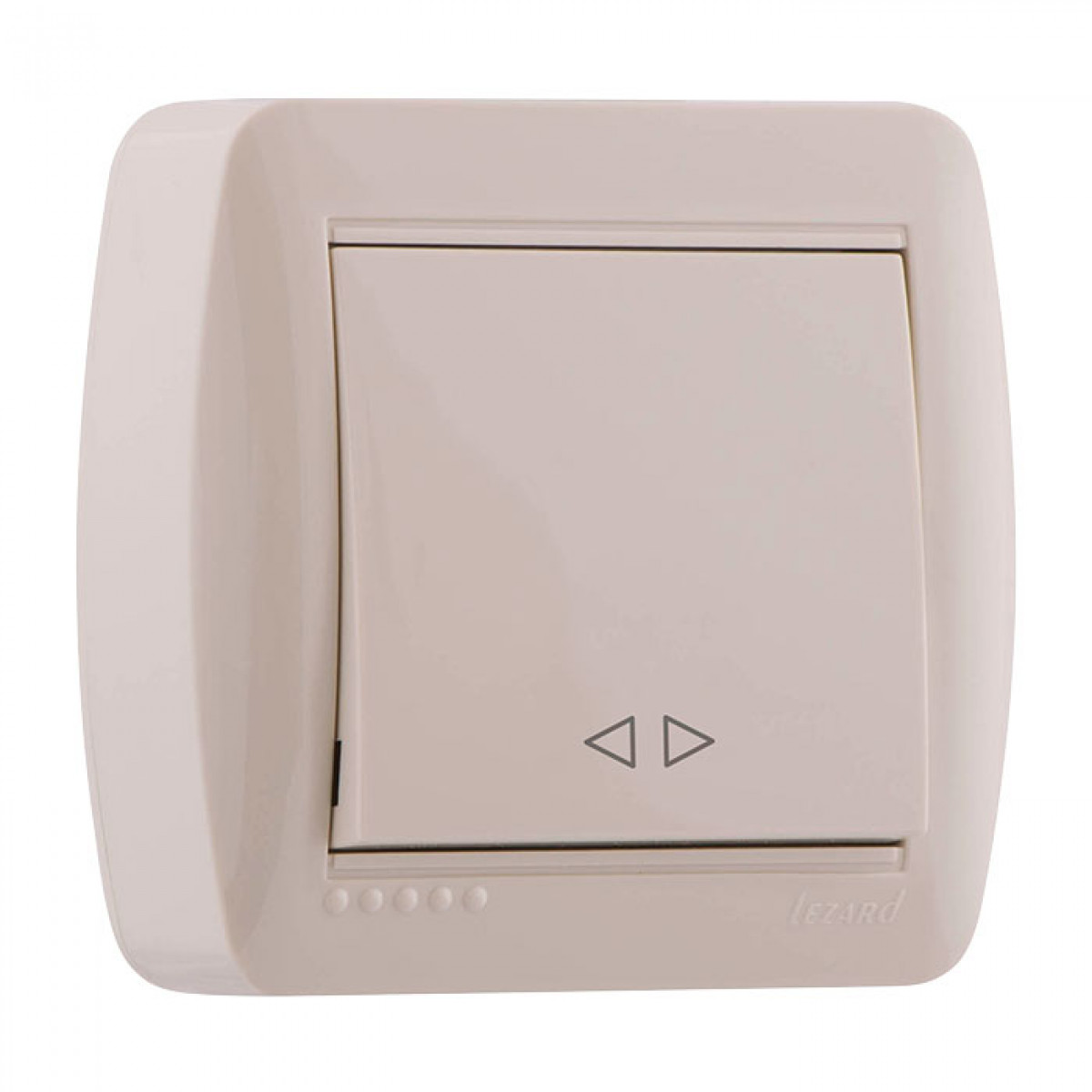 Вимикач прохідний крем Demet Lezard