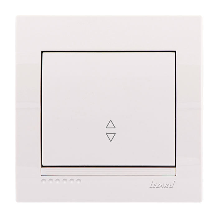 Выключатель проходной белый Deriy Lezard