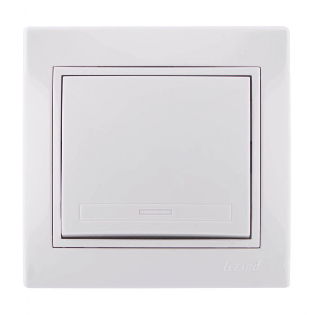 Вимикач білий Mira Lezard