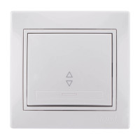 Выключатель проходной белый Mira Lezard