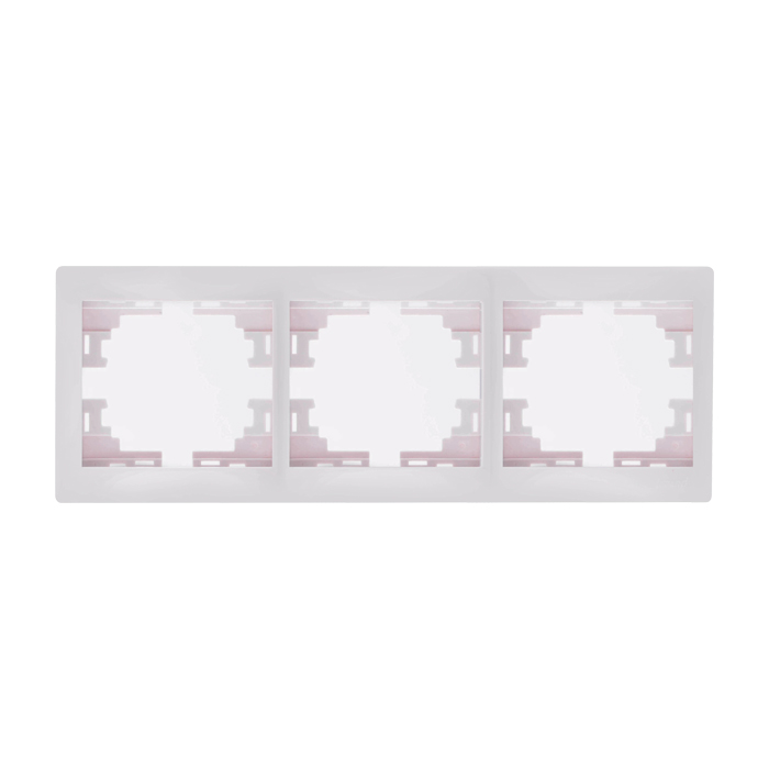 Рамка 3-а горизонтальна б/в білий Mira Lezard