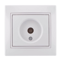 Розетка ТВ кінцева білий Mira Lezard