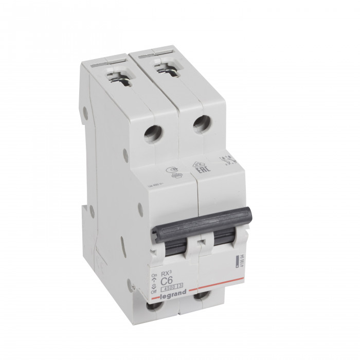 RX³ Автоматичний Вимикач 4,5кА 6А 2п C