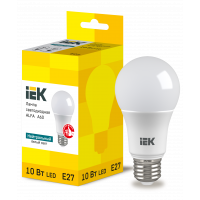 Лампа LED ALFA A60 шар 10Вт 230В 4000К E27 (LLA-A60-10-230-40-E27) ІЕК