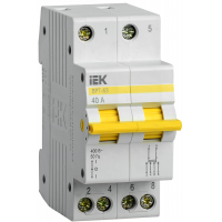 Вимикач-роз'єднувач трипозиційний ВРТ-63 2Р 40А (MPR10-2-040) ІЕК
