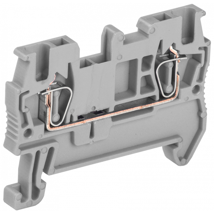 Клемма пружинная КПИ 2в-1,5 17,5А серый IEK