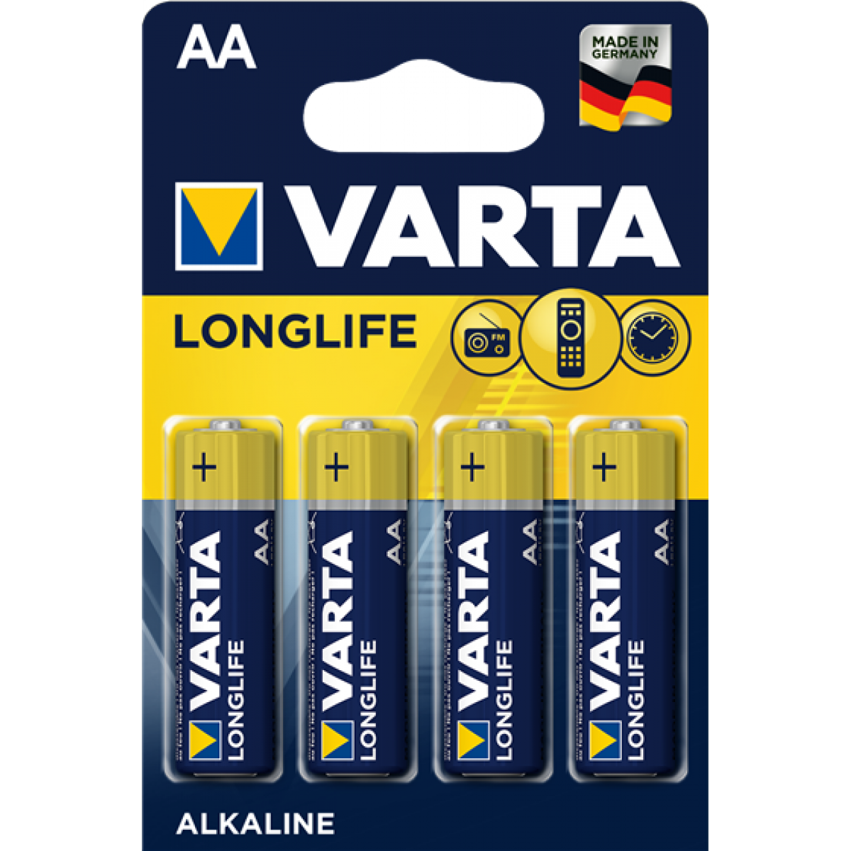 Батарейка VARTA AA LONGLIFE 1,5V (блістер - 4шт)