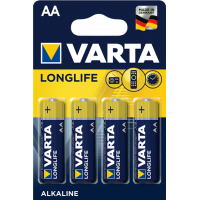 Батарейка VARTA AA LONGLIFE 1,5V (блистер - 4шт)